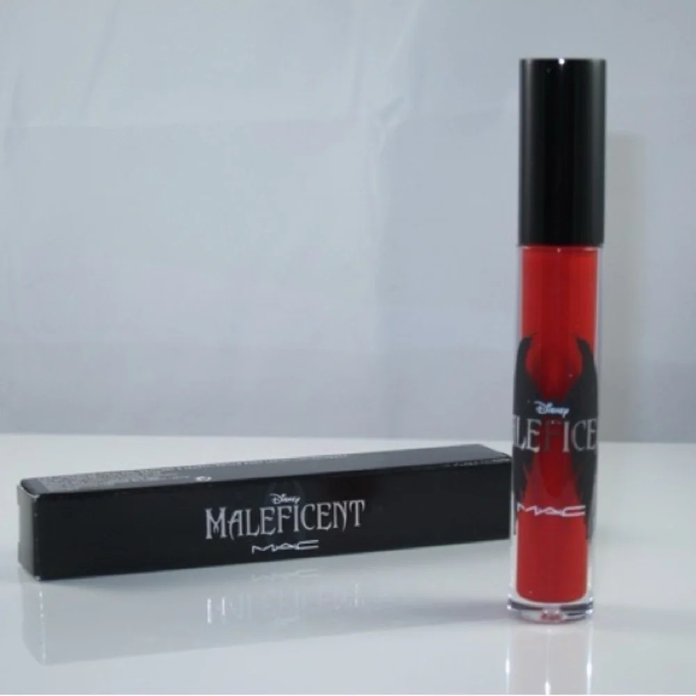 MAC Disney Maleficent Anthurium Glossy Long Wear Lipglass Liquid Lipstick NEW